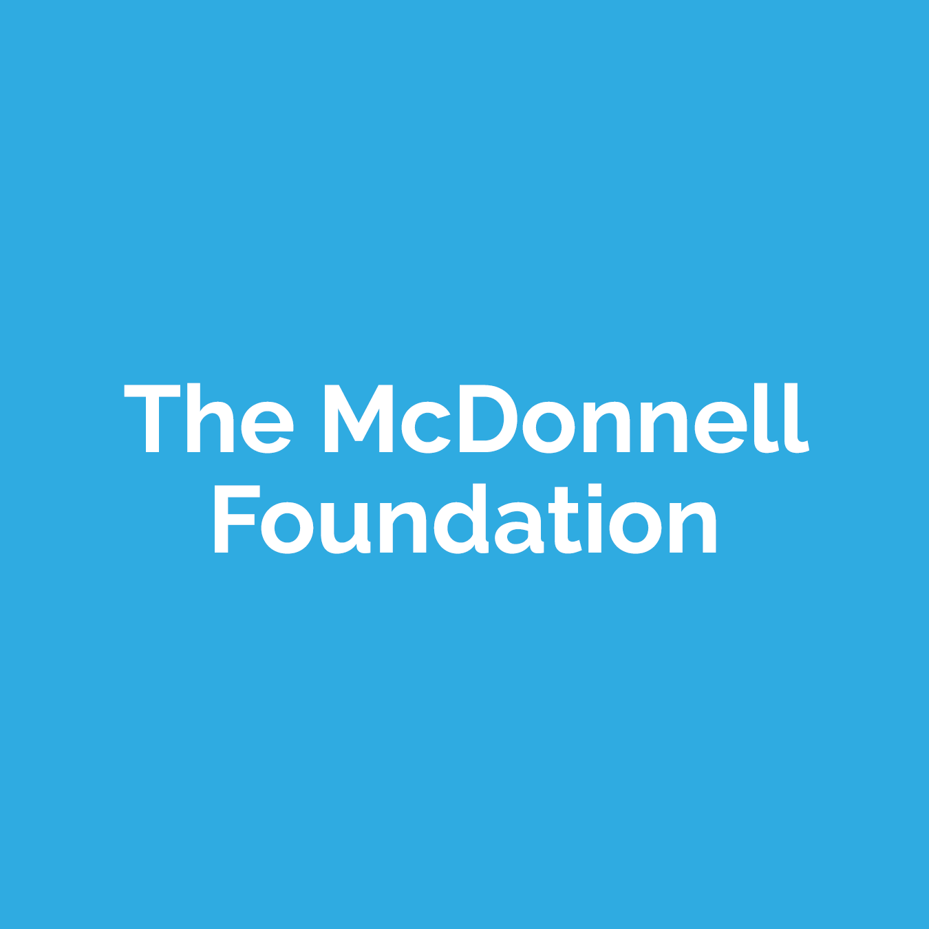 The Mc Donnell Fnd